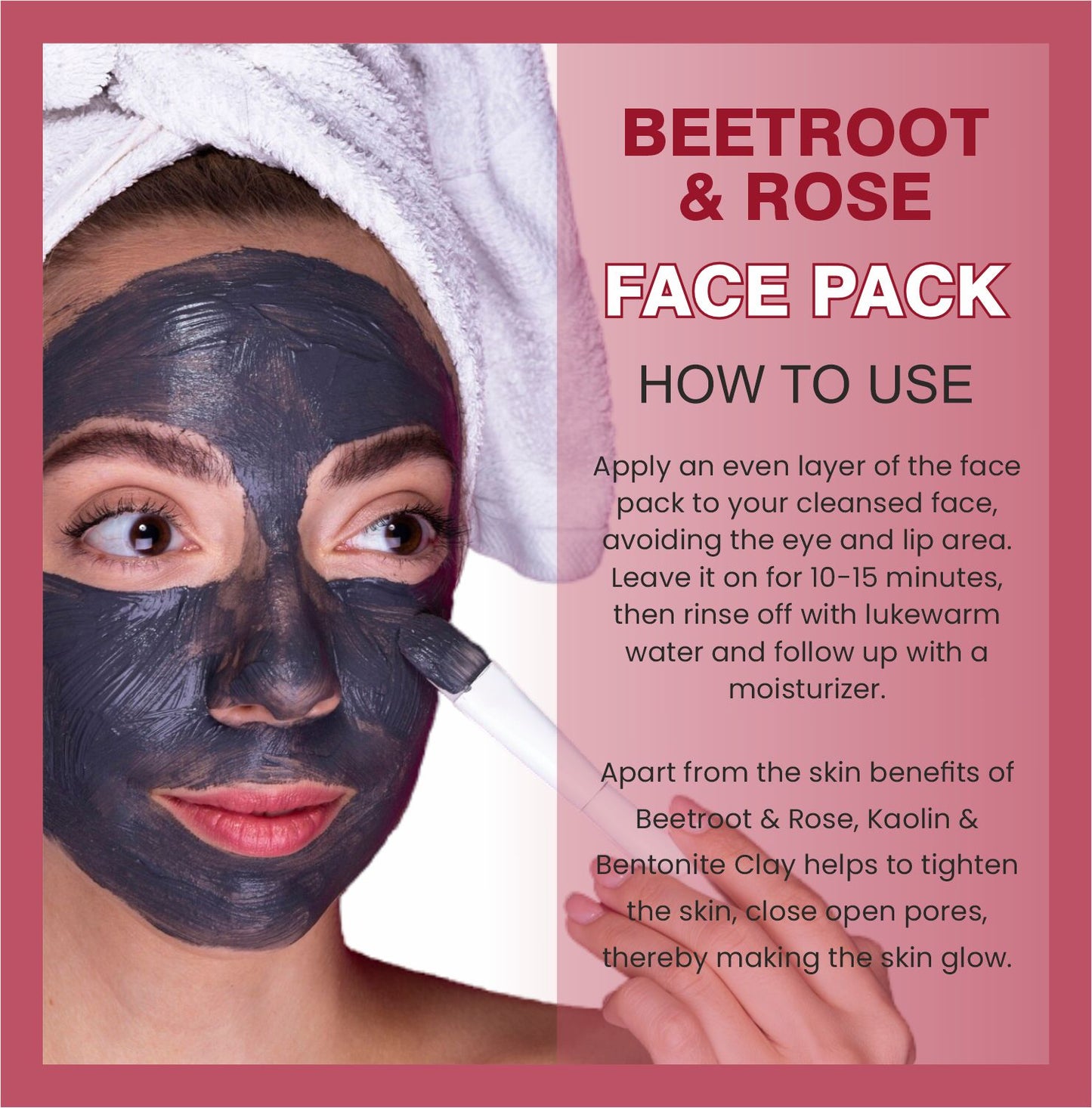 Beetroot & Rose Face Pack