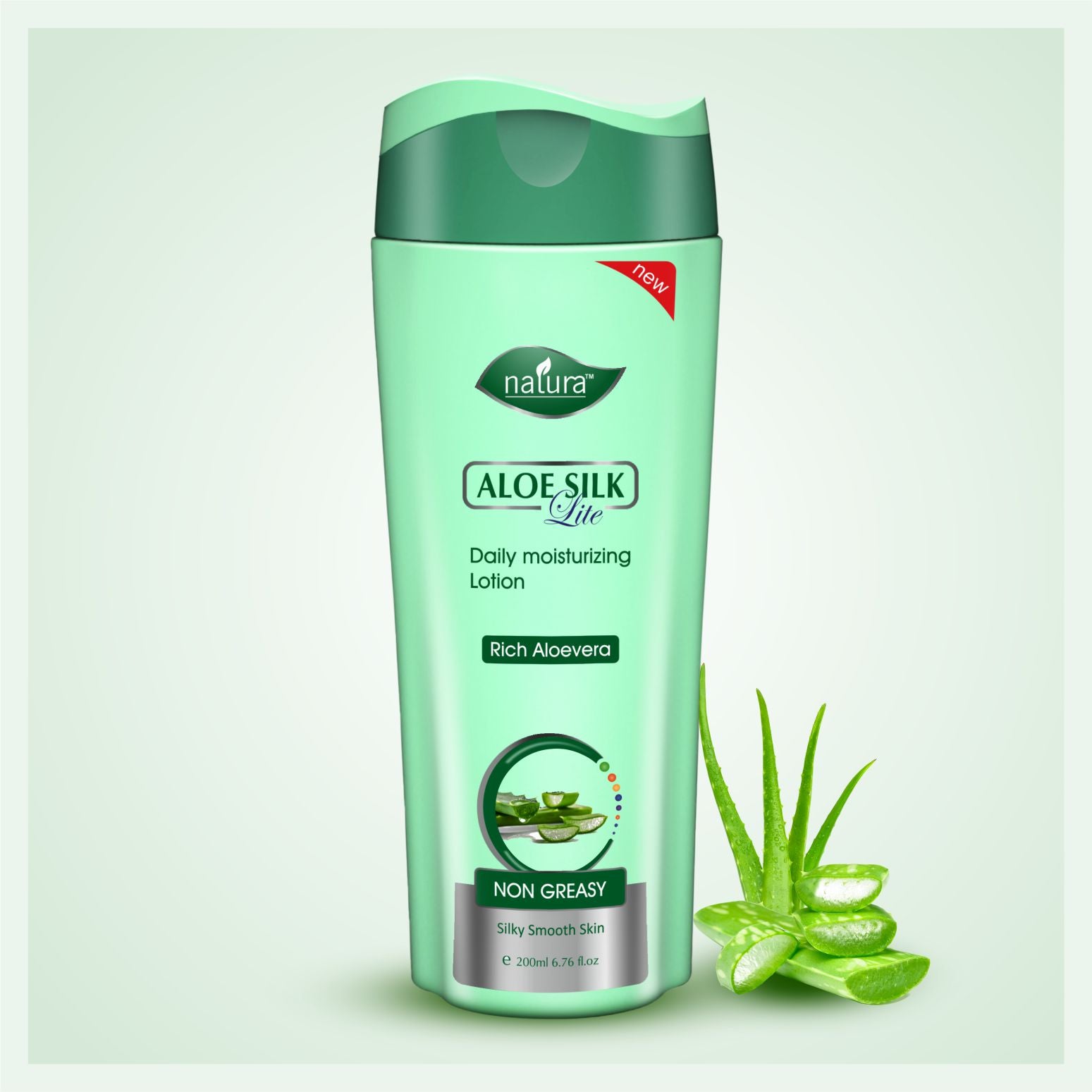 NATURA ALOE SILK DAILY MOISTURIZING LOTION ( NON GREASY )