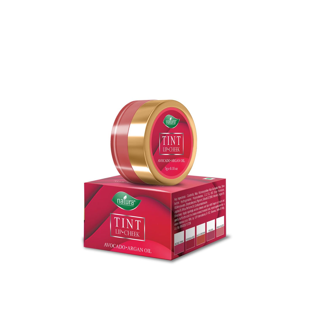 NATURA Candylicious Colored Lip Gloss for Women | Hydrating & High Shine | Lightweight Weight | Non-Sticky | Enriched with Vitamin-E, Hyaluronic Acid & Avocado Ester (4.0ml) (Perssian Red) (Glossy)