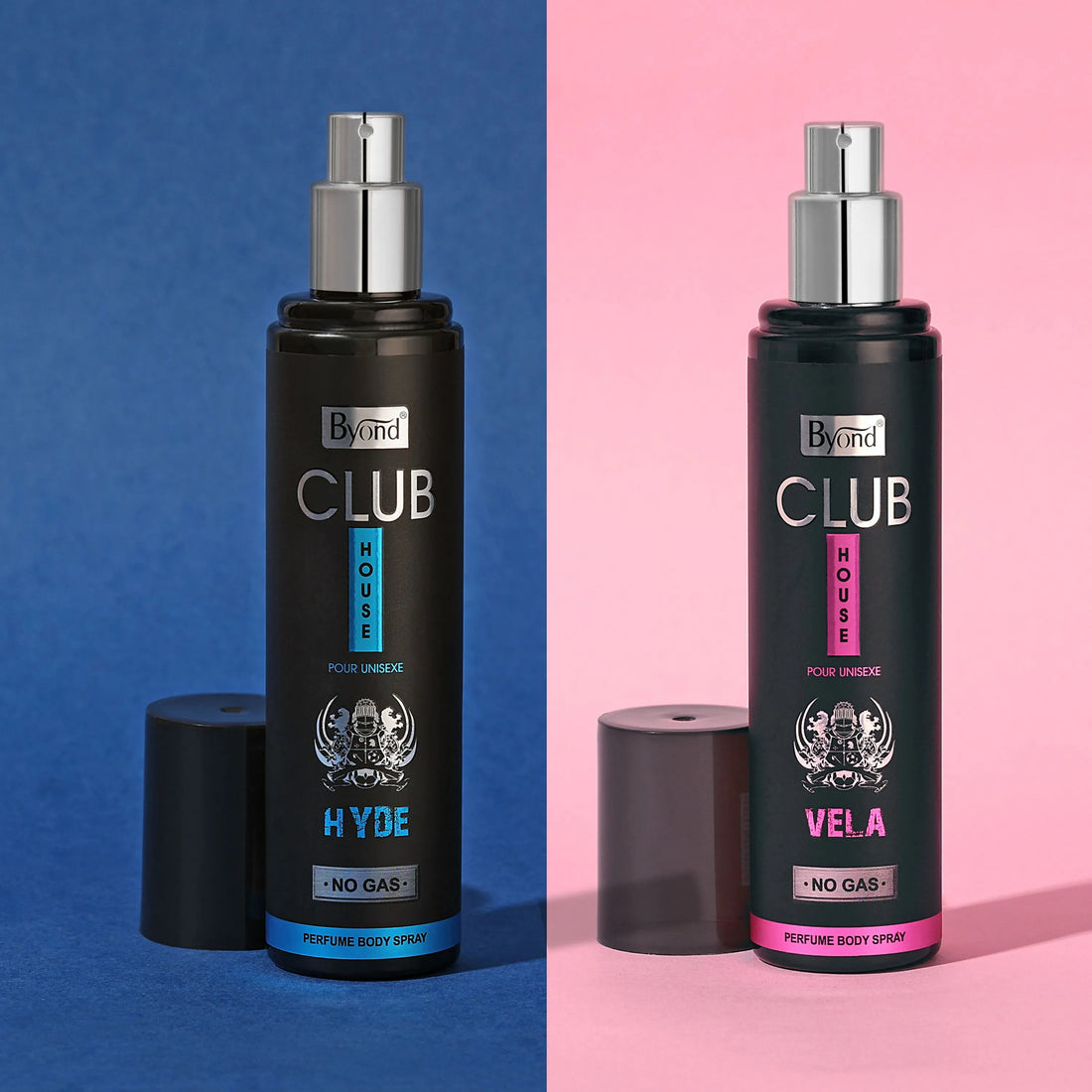 Byond Club House No Gas Deodorant, Perfume Body Spray, Long Lasting Deo For Men And Women (Vela & Hyde, 120Ml)