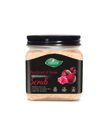 NATURA BEETROOT & ROSE SKIN TREATMENT SCRUB