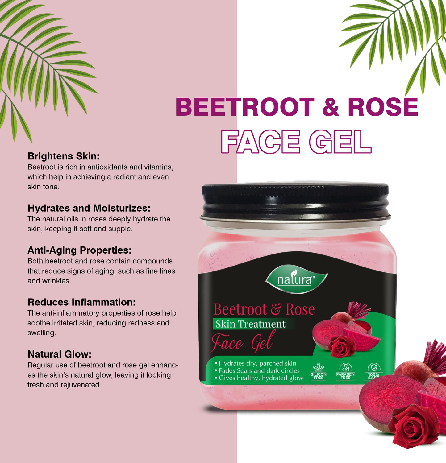 Beetroot & Rose Face Gel