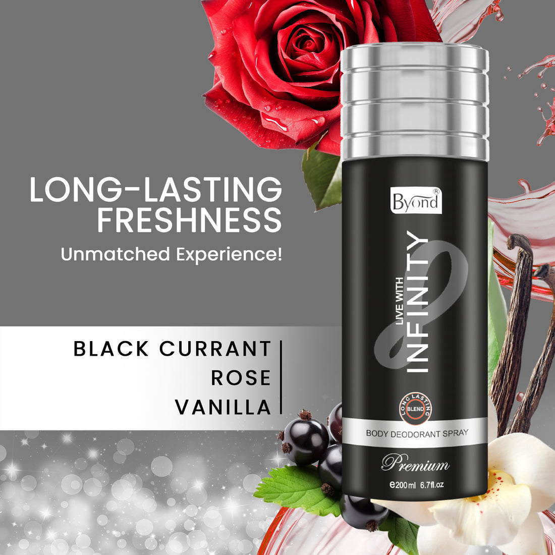 Byond Infinity Body Deodorant Spray – Premium Long-Lasting Freshness