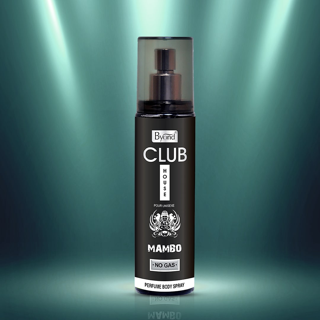 Byond Club House No Gas Deodorant, Perfume Body Spray, Long Lasting Perfume for Men and Women ( Mambo )