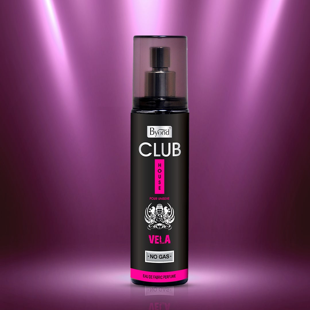 Byond Club House No Gas Deodorant, Perfume Body Spray, Long Lasting Perfume for Men and Women ( Vela )