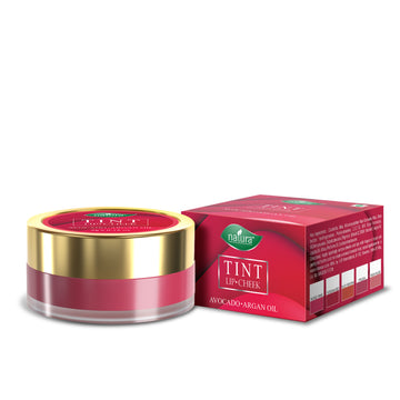 Natura Lip & Cheek Tint With Richness of Jojoba Oil, Argon Oil And Vitamin E For Lips, Blush & Eyeshadow ( Frusia )