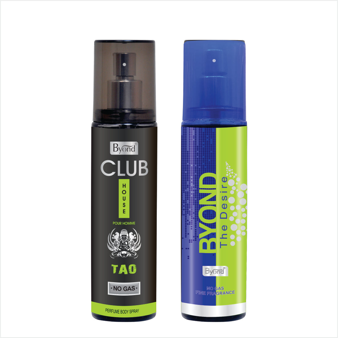 Byond Club House No Gas Deodorant, Perfume Body Spray, Long Lasting Deo For Men And Women (Tao & Desire, 120Ml)