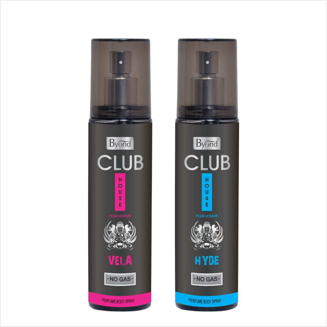 Byond Club House No Gas Deodorant, Perfume Body Spray, Long Lasting Deo For Men And Women (Vela & Hyde, 120Ml)