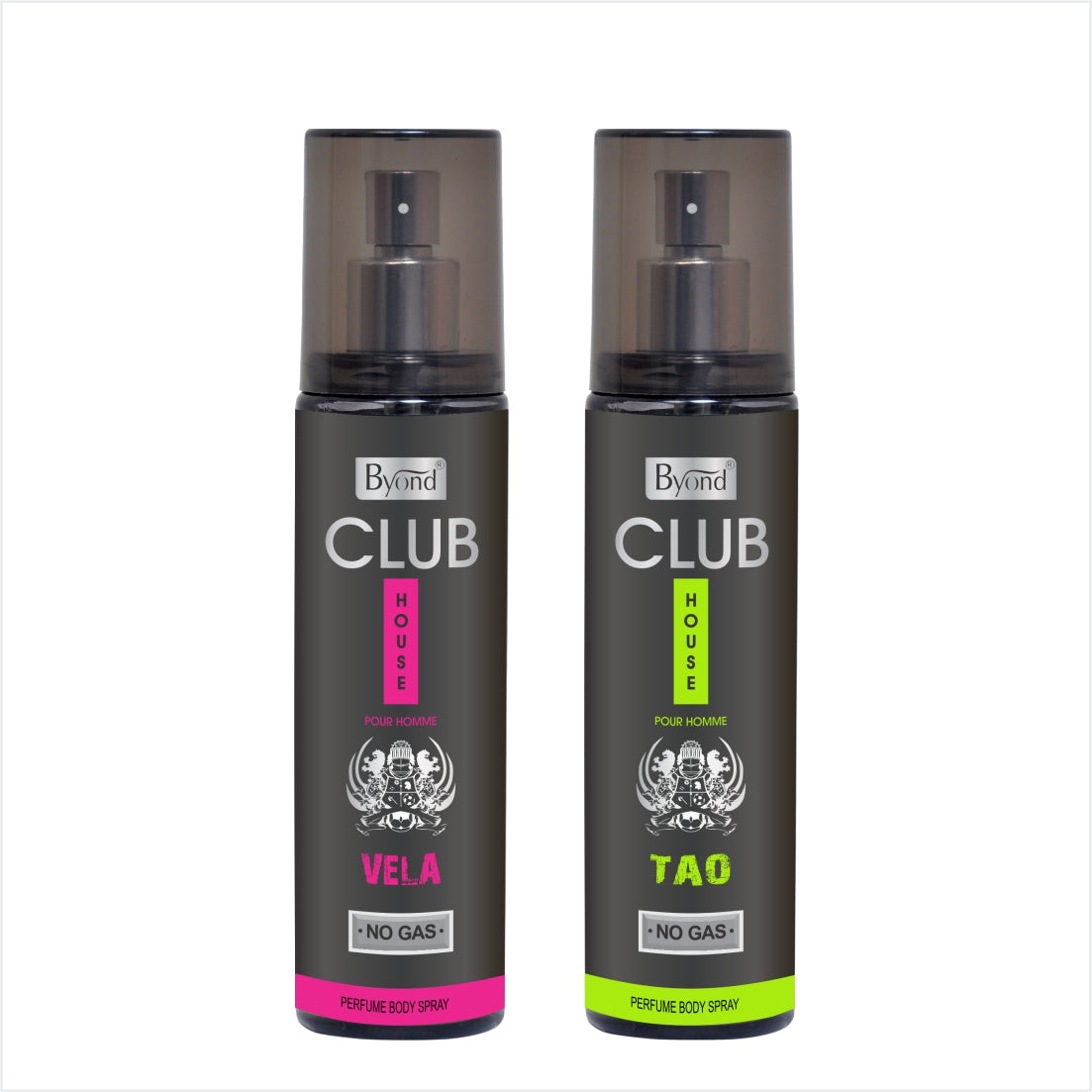 Byond Club House No Gas Deodorant, Perfume Body Spray, Long Lasting Deo For Men And Women (Vela & Tao, 120Ml)