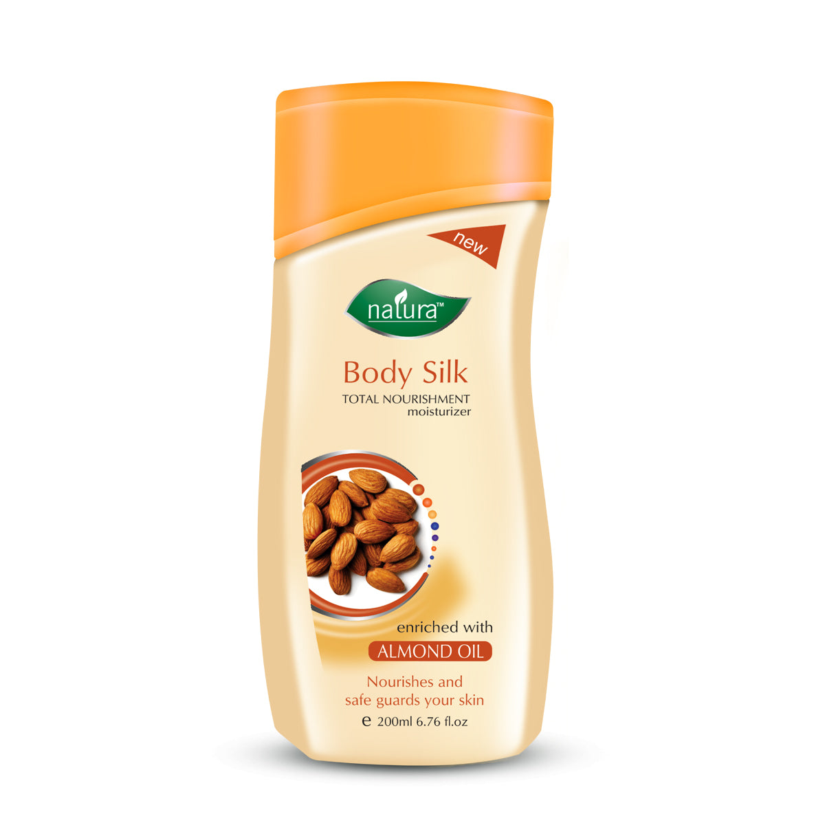 Natura Body Silk Almond Oil Body Lotion 200 Ml, Long Lasting Body Lotion For Women, Smooth And Healthy Looking Skin, Deep Moisturizer For Very Dry Skin