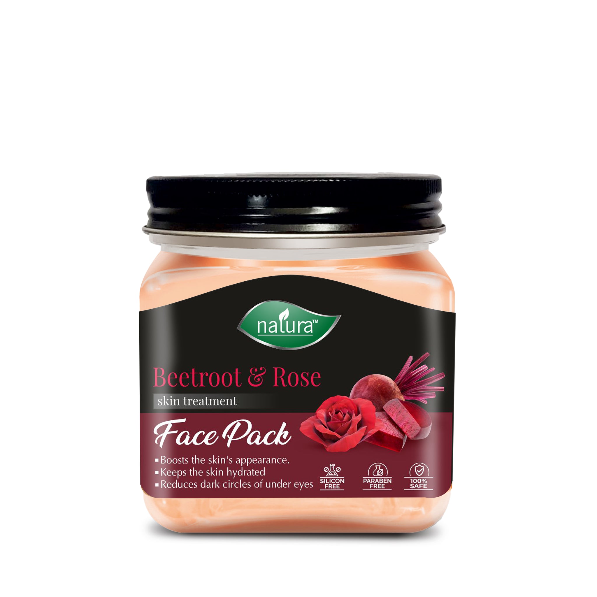 NATURA BEETROOT AND ROSE SKIN TREATMENT FACE PACK