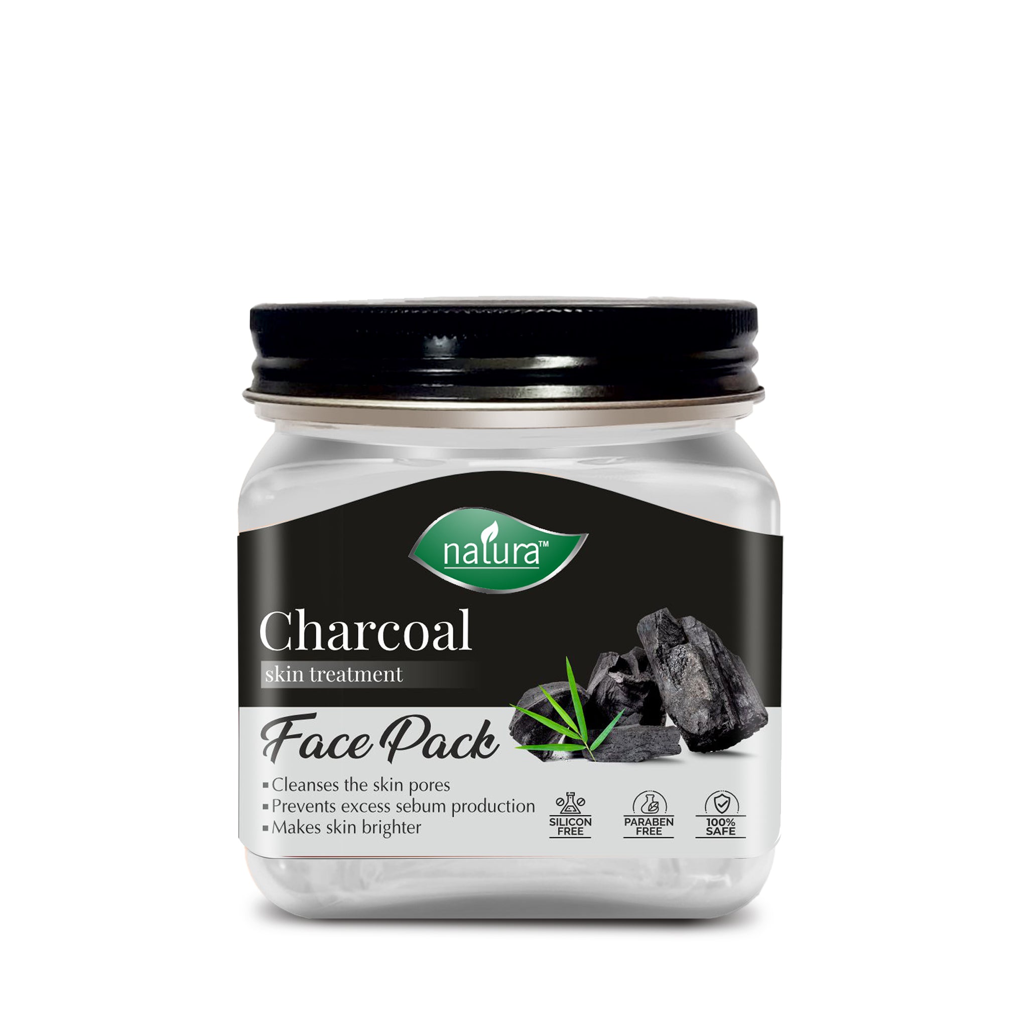 NATURA CHARCOAL SKIN TREATMENT FACE PACK