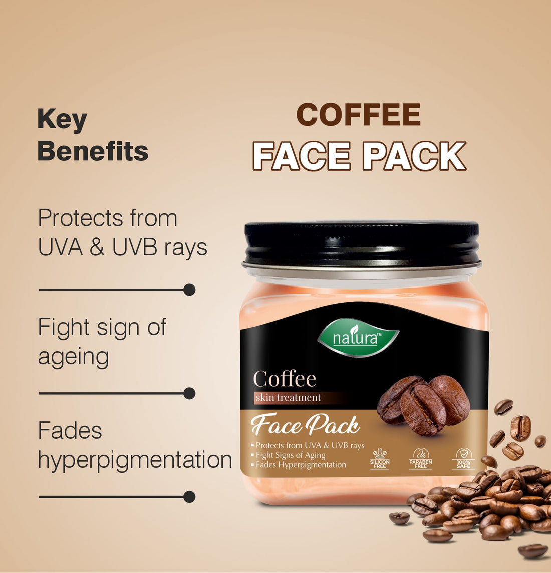 NATURA COFFEE SKIN TREATMENT FACE PACK