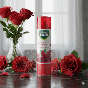 MASTER FRESH Rose Air Freshener Spray Captivating Floral Home Scent (470ml)
