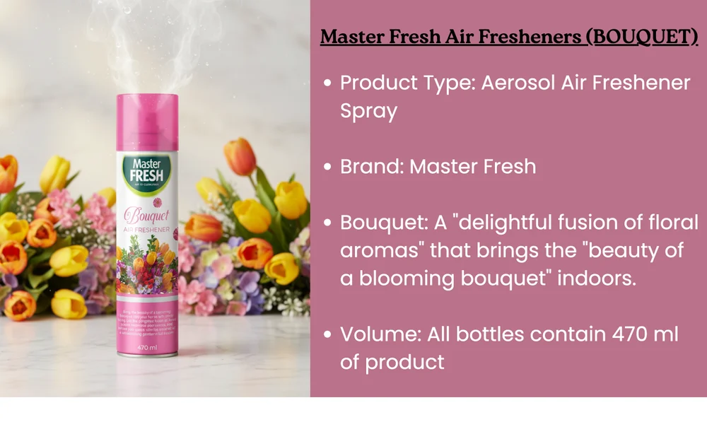 Master Fresh Bouquet Air Freshener (470 ml)