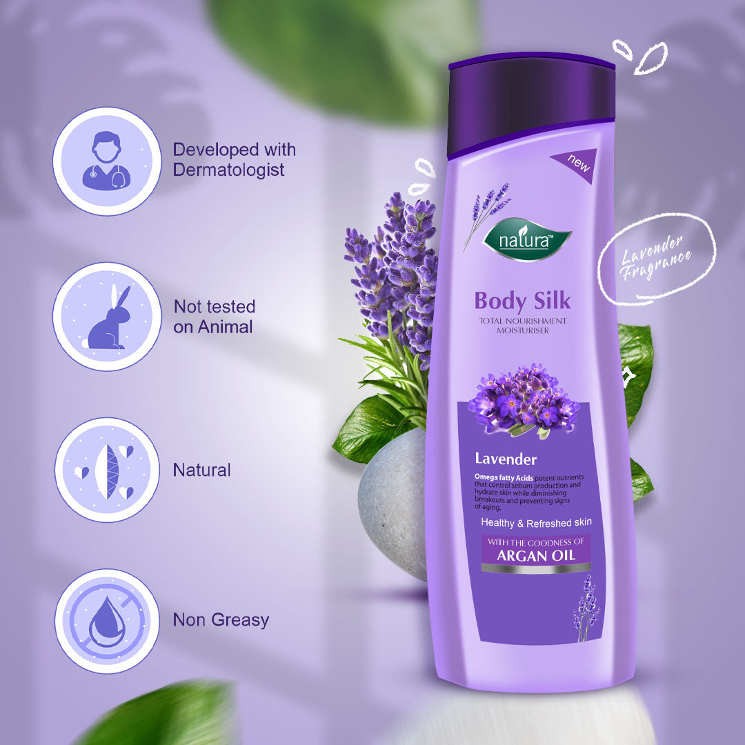 Natura Body Silk Total Nourishment Moisturiser With Lavender