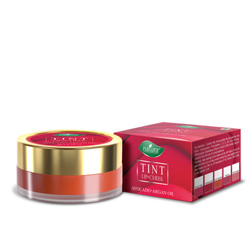 Natura Lip & Cheek Tint With Richness of Jojoba Oil, Argon Oil And Vitamin E For Lips, Blush & Eyeshadow ( Nudy Brown )