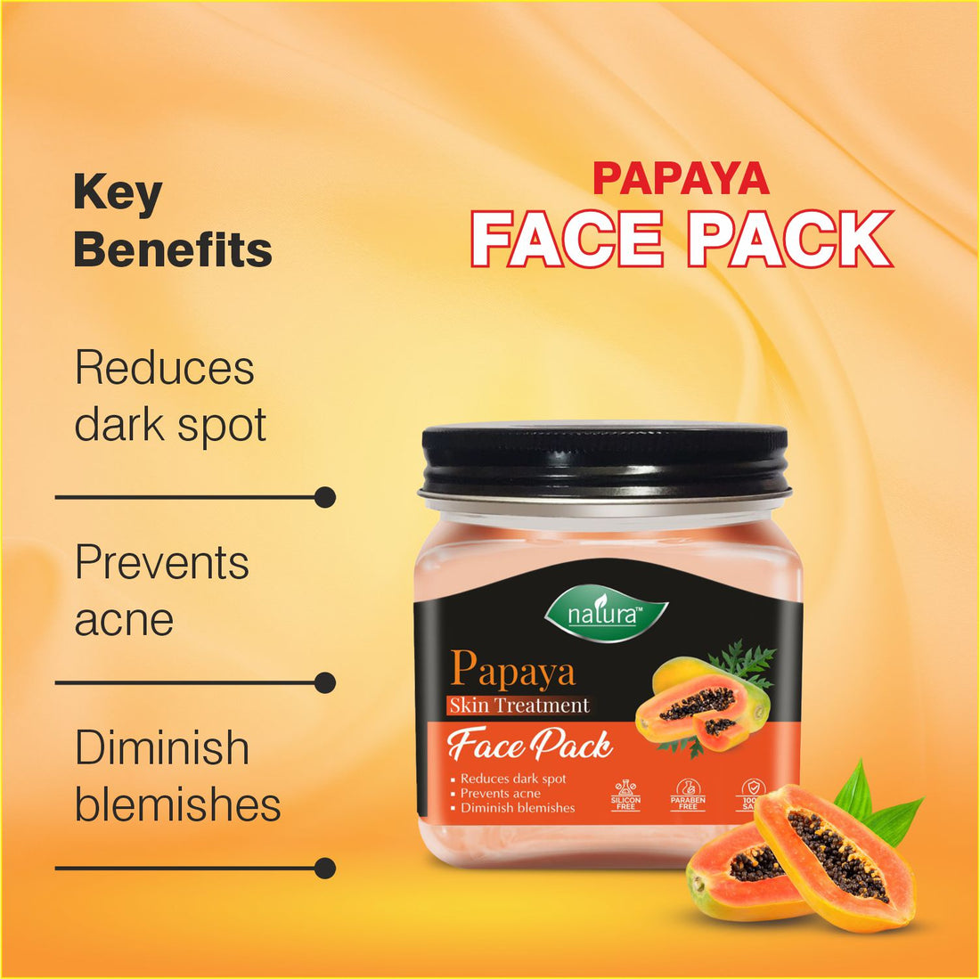 NATURA PAPAYA SKIN TREATMENT FACE PACK