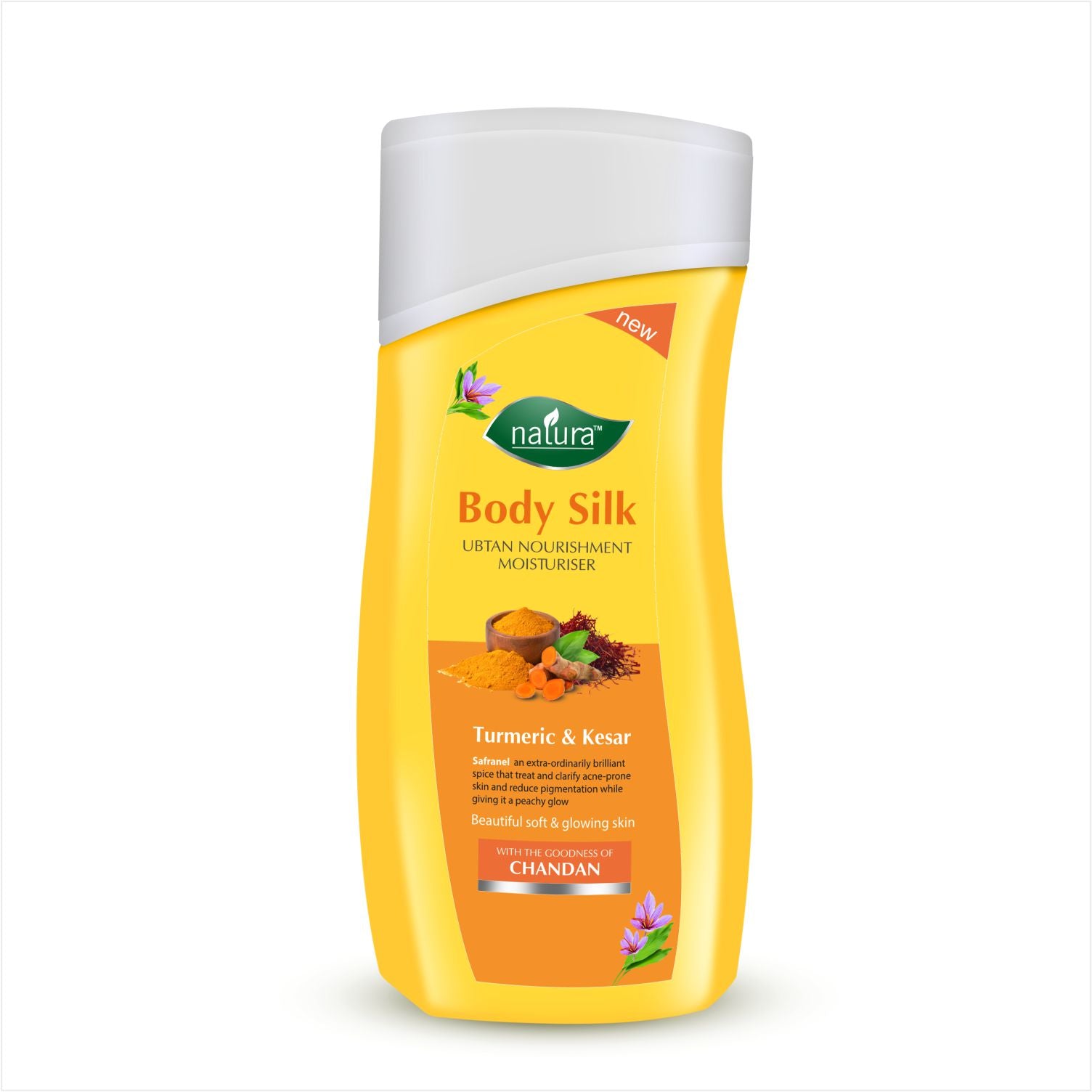 Natura Body Silk Total Nourishment Moisturiser With Turmeric & Kesar