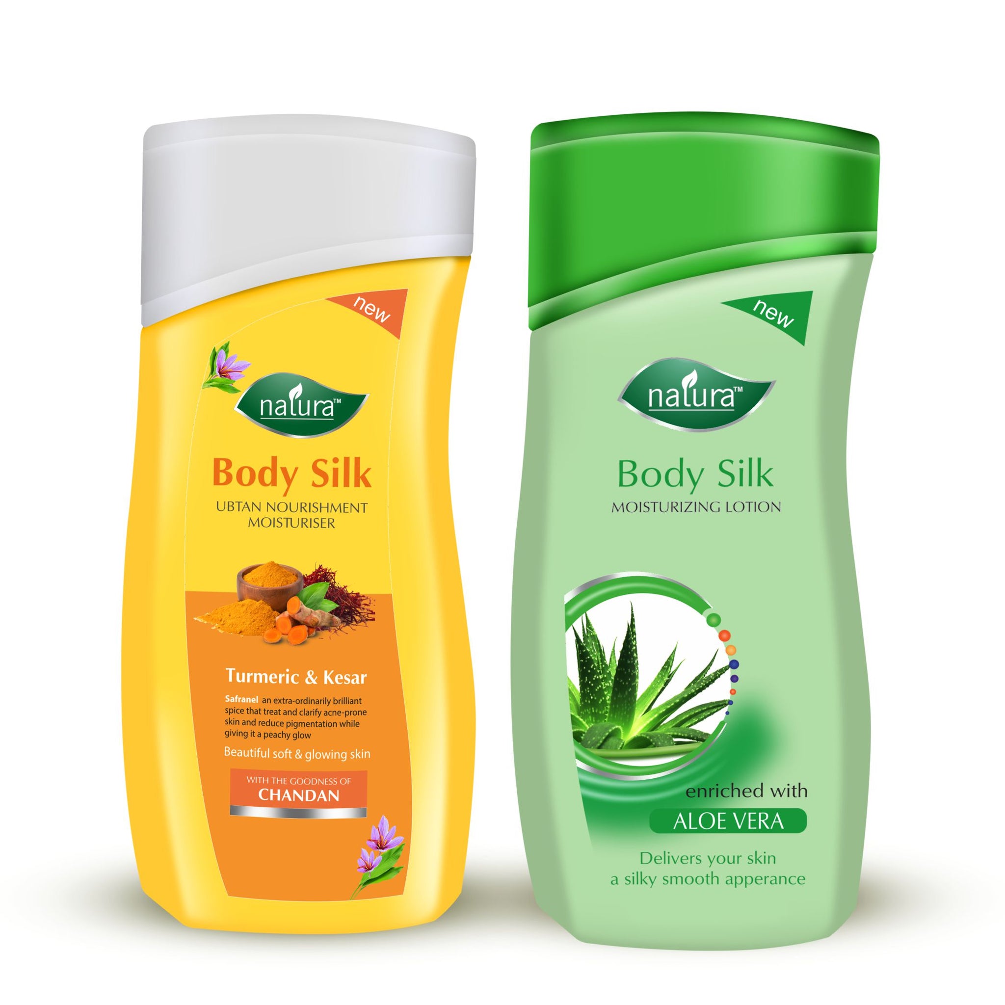 NATURA BODY SILK UBTAN & ALOE VERA NOURISHMENT BODY LOTION COMBO PACK