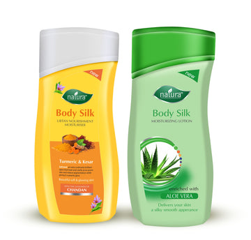 NATURA BODY SILK UBTAN & ALOE VERA NOURISHMENT BODY LOTION COMBO PACK