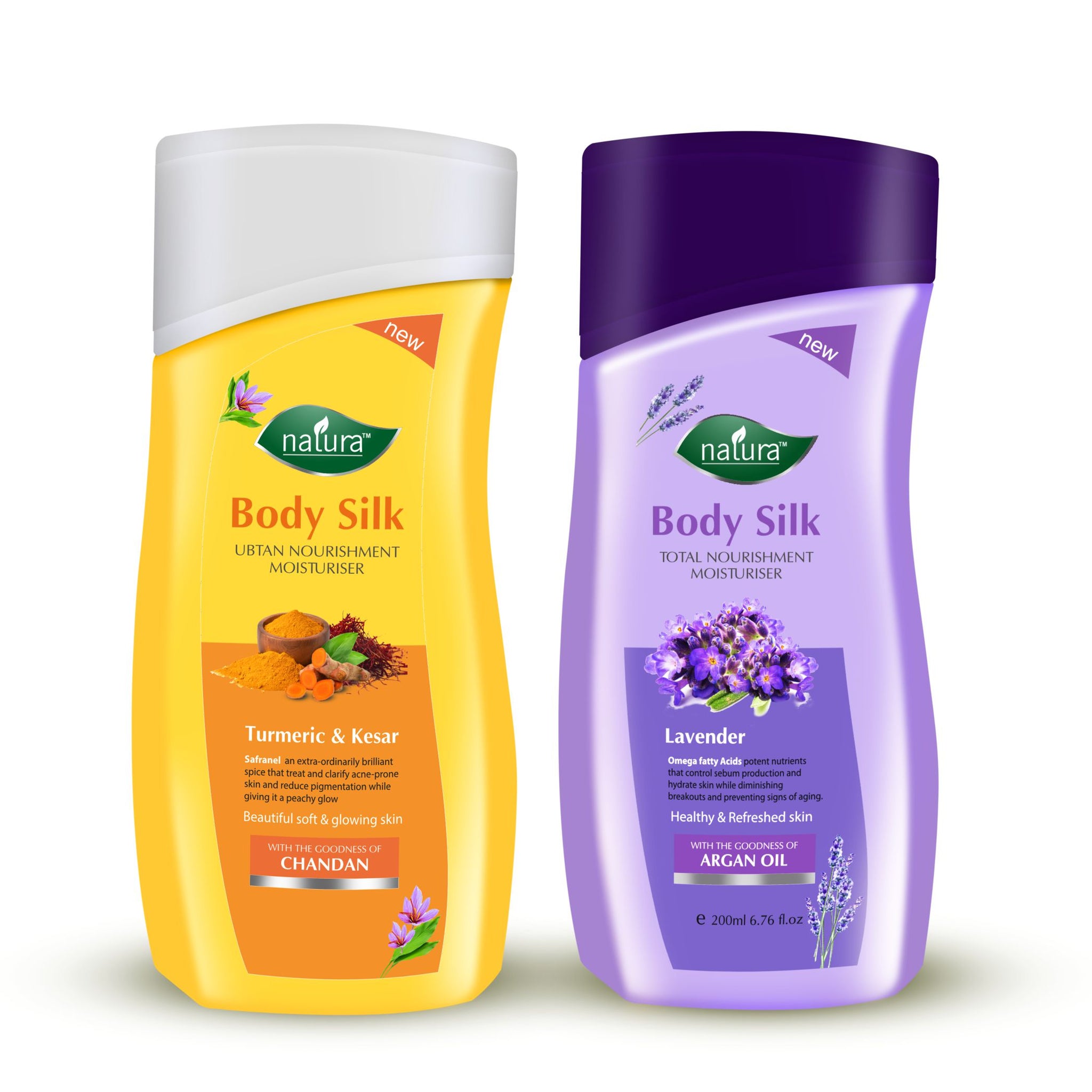 NATURA BODY SILK UBTAN & LAVENDER NOURISHMENT BODY LOTION COMBO PACK