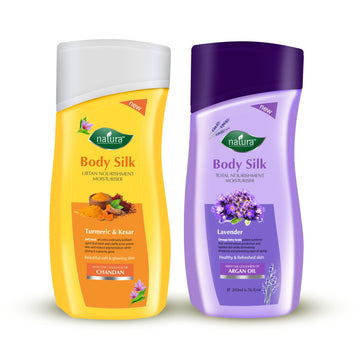 NATURA BODY SILK UBTAN & LAVENDER NOURISHMENT BODY LOTION COMBO PACK